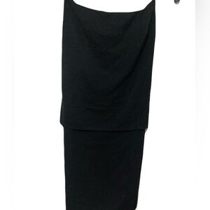 Zara Classic Black Midi Dress